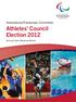 Athletes Council Election 2012