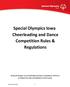 Special Olympics Iowa Cheerleading and Dance Competition Rules & Regulations