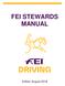 FEI STEWARDS MANUAL Edition August 2018