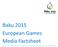Baku 2015 European Games Media Factsheet