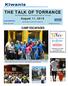 THE TALK OF TORRANCE The Official Bulletin for the Kiwanis Club of Torrance