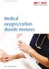 Medical oxygen/carbon dioxide mixtures