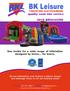 See inside for a wide range of inflatables designed by hirers... for hirers.