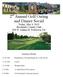 2 nd Annual Golf Outing and Dinner Social