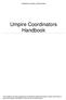 Umpire Coordinators Handbook