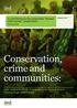 Conservation, crime and communities: