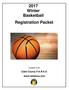 2017 Winter Basketball Registration Packet