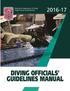 NFHS DIVING OFFICIALS GUIDELINES MANUAL
