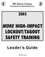MORE HIGH-IMPACT LOCKOUT/TAGOUT SAFETY TRAINING