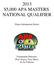 2013 $5,000 APA MASTERS NATIONAL QUALIFIER