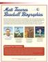 Matt Tavares Baseball Biographies