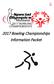 2017 Bowling Championships Information Packet