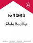 Fall Clubs Booklet