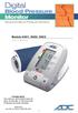 Digital. Models 6021, 6022, 6023 User s Manual. Advanced Blood Pressure Monitors
