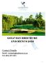GOLF DAY BROCHURE AND MENUS Contact Details.  - Tel: (011)