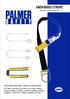ANCHORAGE STRAPS INSTRUCTION MANUAL THE INSTRUCTIONS APPLY THE FOLLOWING MODELS: