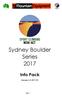 Sydney Boulder Series 2017