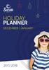 HOLIDAY PLANNER DECEMBER / JANUARY