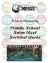 Wildcat Swimming. Middle School Swim Meet Survival Guide