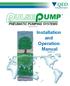 ULSE. Installation and Operation Manual PNEUMATIC PUMPING SYSTEMS. Patent No