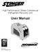 High Performance Oilless Commercial Refrigerant Recovery Unit. User Manual