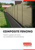 Composite Fencing. Transform gardens with stylish, low-maintenance composite fencing