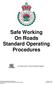 Safe Working On Roads Standard Operating Procedures