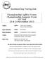 Southland Dog Training Club. Championship Agility Events Championship Jumpers Event AD Trial 23 & 24 November 2013