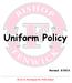 Uniform Policy Revised: 8/2016