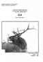 ELK. Alaska DePartment of fish and Game Division of Wildlife Conservation