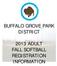 BUFFALO GROVE PARK DISTRICT 2013 ADULT FALL SOFTBALL REGISTRATION INFORMATION