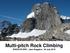 Multi-pitch Rock Climbing BOEALPS BRC Jean Ruggiero 30 July 2018