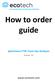 How to order guide. Spectronus FTIR Trace Gas Analyser.   Version: 1.0