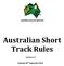 Australian Short Track Rules. Version 1.3