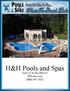 H&H Pools and Spas. Visit Us on the Web At: WiPools.com (888)