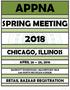 APPNA SPRING MEETING CHICAGO, ILLINOIS RETAIL BAZAAR REGISTRATION MARRIOTT DOWNTOWN MAGNIFICENT MILE 540 NORTH MICHIGAN AVENUE