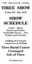 TIREE SHOW SHOW SCHEDULE