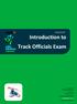 Introduction to Track Officials Exam