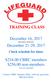 TRAINING CLASS. December 16, 2017 (precourse swim test) December 21-29, $ CBRC members $ non-members *tax not included