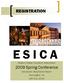 REGISTRATION ESICA. Eastern States Insulation Association Spring Conference