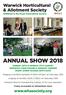 ANNUAL SHOW SUNDAY 26TH & MONDAY 27TH AUGUST WARWICK COURTHOUSE & PAGEANT GARDEN SHOW OPENS 10.00am BOTH DAYS