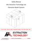 Safety Manual HAL Extraction Technology Ltd. Extraction Booth Systems