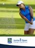 Welcome to the RBC Junior Open Championships