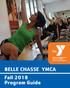 BELLE CHASSE YMCA Fall 2018 Program Guide