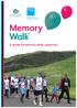 A guide for Memory Walk organisers