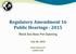 Regulatory Amendment 16 Public Hearings