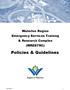 Waterloo Region Emergency Services Training & Research Complex (WRESTRC) Policies & Guidelines