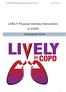 LIVELY Physical Activity Intervention in COPD Consultation Plans