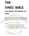 THE FINES BIBLE THE GOSPEL ACCORDING TO CHAD