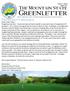 Greenletter. The Mountain State. President s Message